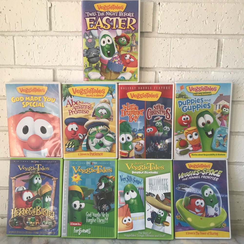Veggietales Movie single Episodes DVD Lot of 9